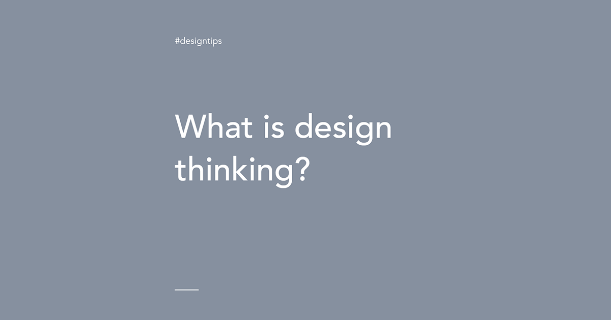 #designtips what is design thinking FB post image