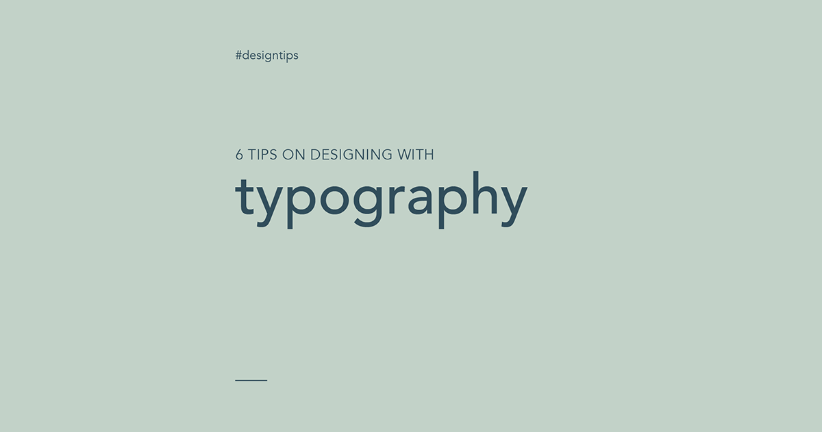#designtips blog posts designing with typography graphic