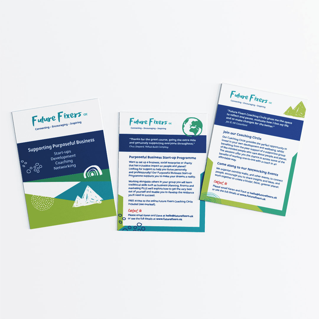 Future Fixers Promotional A6 leaflets