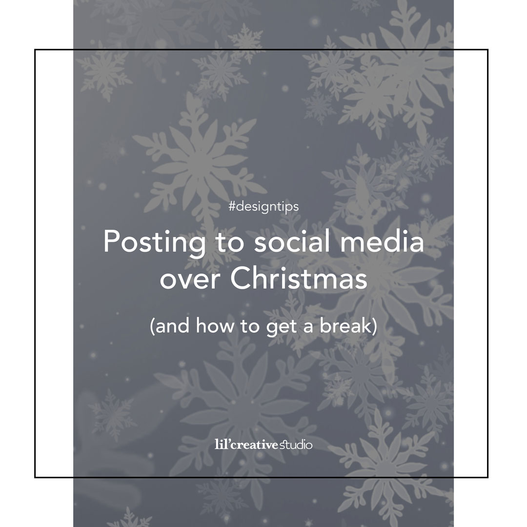 Posting to social media over Christmas