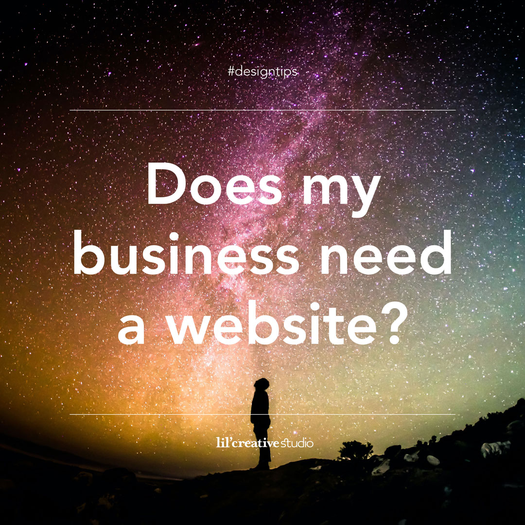 Person looking up at a starry night sky asking themselves does my business need a website